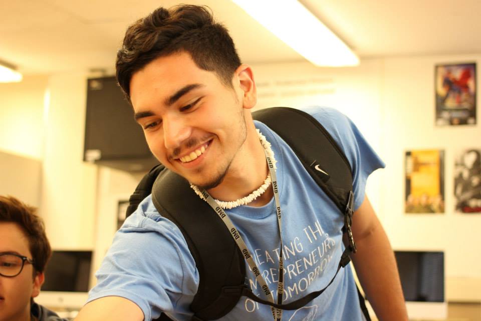 student smiling