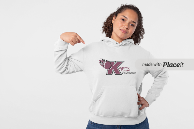 girl in white hoodie mockup